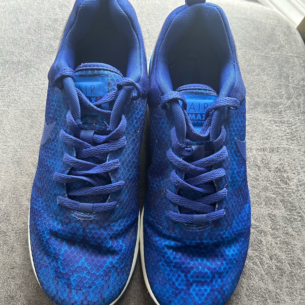 Blue women's Nike air max.